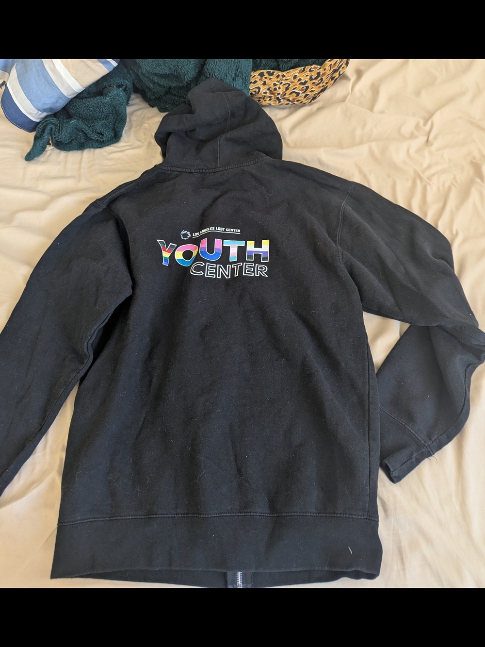 Los Angeles LGBT Youth Center Black Hooded Jacket